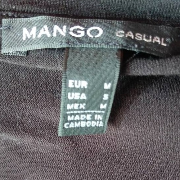 Mango Casual Dual Layer Front Short Sleeve Blouse - Picture 5 of 5